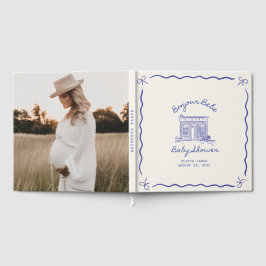 Livro De Visitas Chic Bonjour bebe baby shower