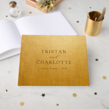 Chic Elegante Personalizado Dourado
