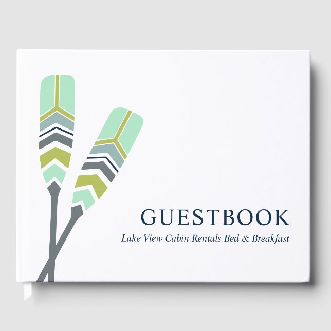 Livro De Visitas Chic Oars Lake Ocean Beach Cabin Rental (Frente)