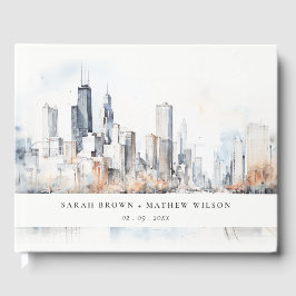 Livro De Visitas Chicago, Casamento por Aquarela em Illinois