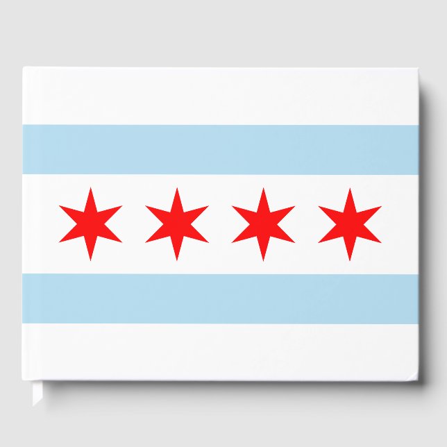 Livro De Visitas Chicago Flag Guest Book (Frente)
