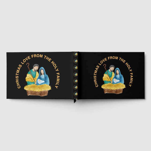 LIVRO DE VISITAS CHRISTMAS LOVE FROM THE HOLY FAMILY (Completo)