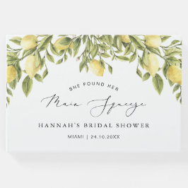 Livro De Visitas Chuva de Noivas Costa Amalfitana Limão Amarelo