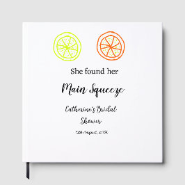 Livro De Visitas Chuveiro de noiva limão cítrico Main Squeeze adici