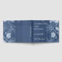 Livro de Visitas Cianotipia com Tartan Cameron