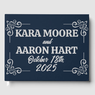 Livro De Visitas Cinza sobre Casamento de Apodídios Azuis de Chapa