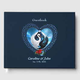 Livro De Visitas Cisne negro e um cisne branco