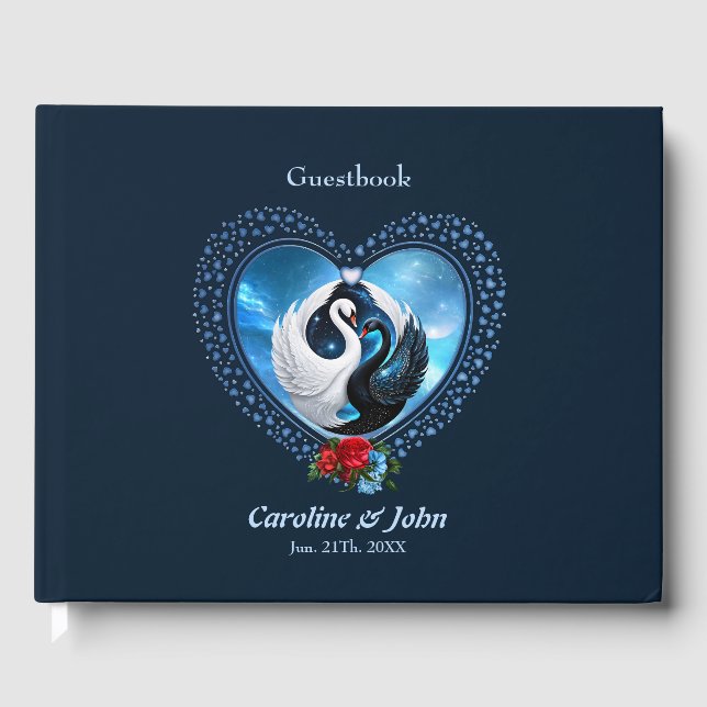 Livro De Visitas Cisne negro e um cisne branco (Frente)