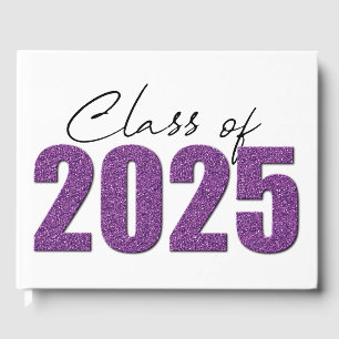 Livro De Visitas Classe de brilho roxo de 2025