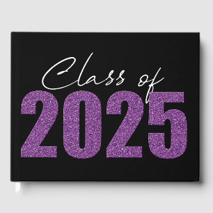Livro De Visitas Classe de brilho roxo de 2025