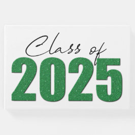 Livro De Visitas Classe de brilho verde de 2025