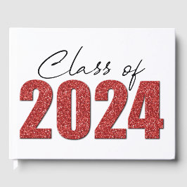 Livro De Visitas Classe de brilho vermelho de 2024