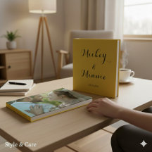 Livro de Visitas Clássico com Texto Personalizado 