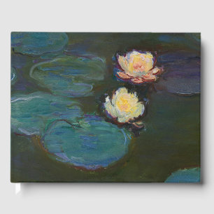 Livro De Visitas Claude Monet Nenúfares Arte a Óleo Impressionista