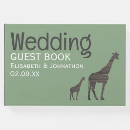 Livro De Visitas Clay Safari Giraffe, Casamento Russo