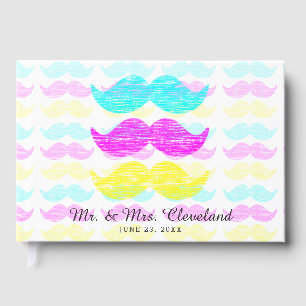 Livro De Visitas CMY Mustaches - Letra Press