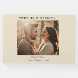 Livro De Visitas Código Qr Personalizado de Foto Moderno Elegante