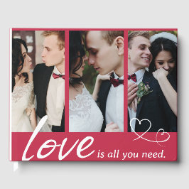 Livro de Visitas Colagem de Casal 'O Amor é Tudo o