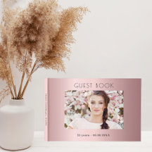 Colagem de fotos cor-de-rosa com pincel de festa d