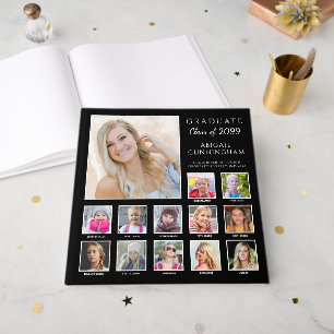 Livro De Visitas Colagem Personalizada de Fotos do K-12 para Gradua
