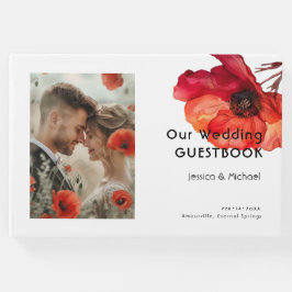 Livro De Visitas Com a foto Escarlet Elegância Petal