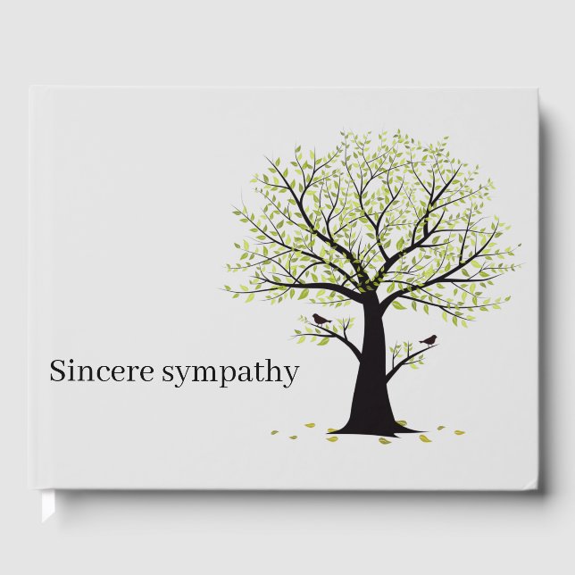 Livro De Visitas Comemoração Minimalista Simpatia Sincera (Frente)