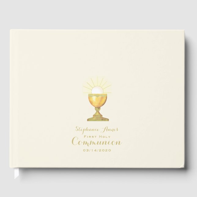 Livro De Visitas Communion Chalice (Frente)