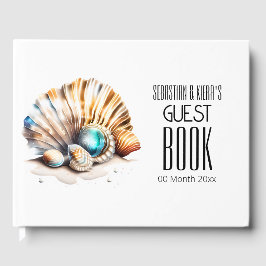 Livro De Visitas Concha marítima 3D, conchas marítimas náuticas iri
