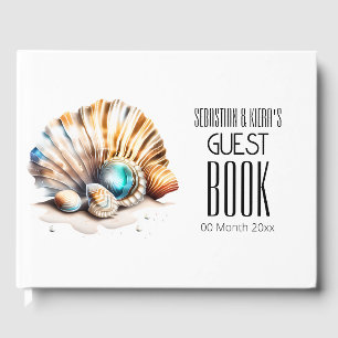 Livro De Visitas Concha marítima 3D, conchas marítimas náuticas iri