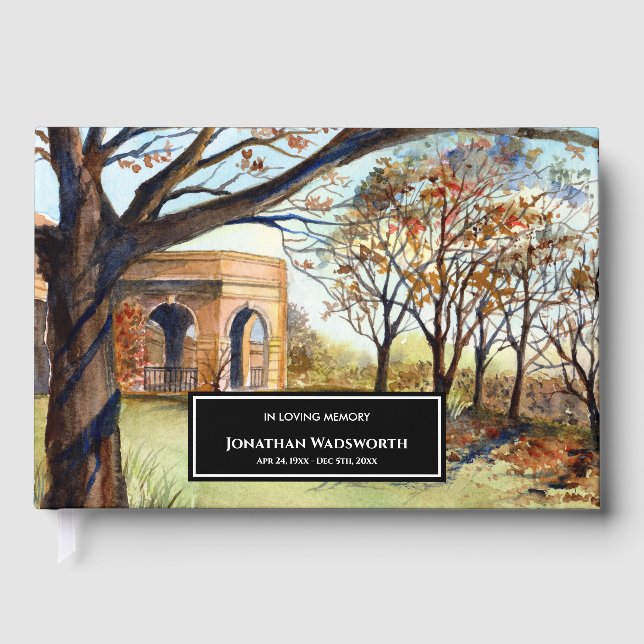 Livro De Visitas Condolence the Valley Gardens Harrogate England (Frente)