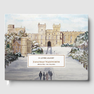 Livro De Visitas Condolence Winter at Windsor Castle Painting