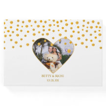 Confetti Dourado Personalizado em Branco