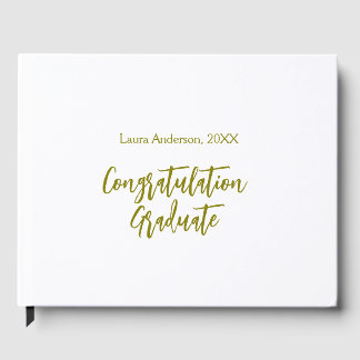 Livro De Visitas Congratulations graduate golden name class 20XX si