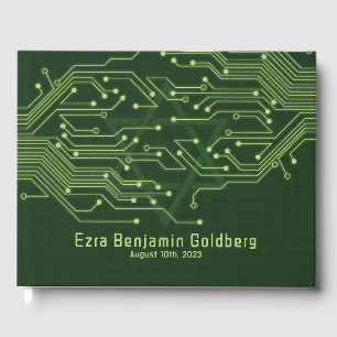 Livro De Visitas Conselho do Circuito do Computador Verde Mitzvah