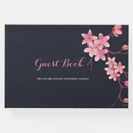 Livro De Visitas Convidado de Casamento Cherry Blossom