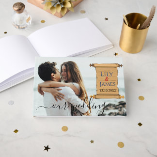 Livro De Visitas Convite para o casamento Patrimônio faraônico em p