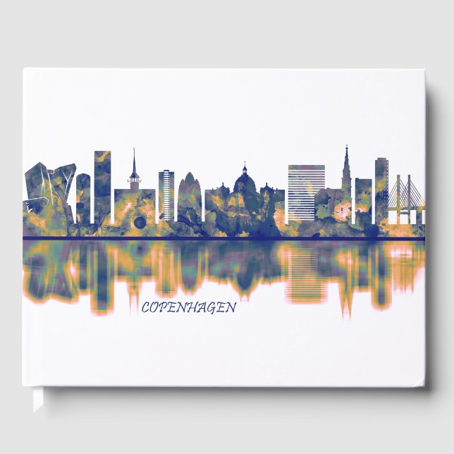 Livro De Visitas Copenhagen Skyline (Frente)