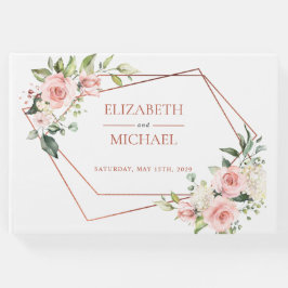 Livro De Visitas Cor - de-cobre, geométrica, cor-de-rosa,