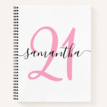 Livro de Visitas Cor-de-Rosa Personalizado para An