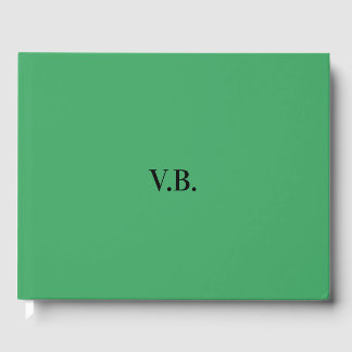 Livro De Visitas Cor simples sólida adicionar texto nome monograma