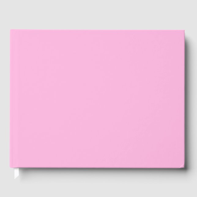 Livro De Visitas Cor Sólida Rosa-Quente Clara (Frente)
