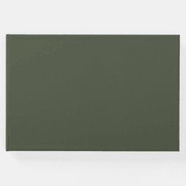 Livro De Visitas Cor Sólida Verde Rifle