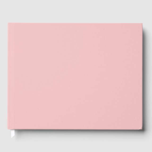 Livro De Visitas Cor Sólido Rosa Bebê (Frente)