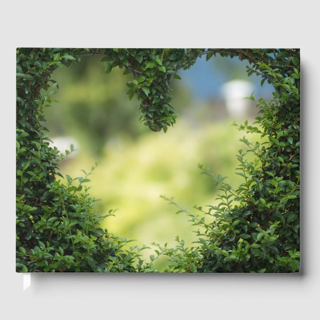 Livro De Visitas Coração Tópico Verde (Frente)