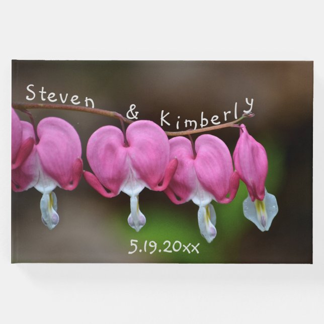 Livro De Visitas Corações Sangrentos Rosa (Frente)