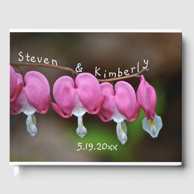 Livro De Visitas Corações Sangrentos Rosa (Frente)