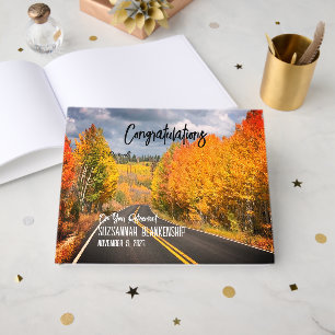 Livro De Visitas Cores de queda ao longo da foto da estrada de Ariz