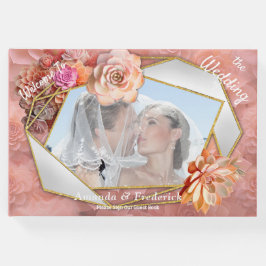 Livro De Visitas Cores Suculentes de Esmagamento Apricot para 2024