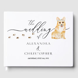 Livro De Visitas Corgi puppy pet Calliografia