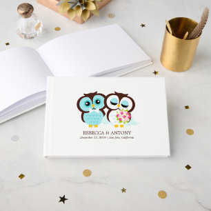 Livro De Visitas Corujas doces que Wedding